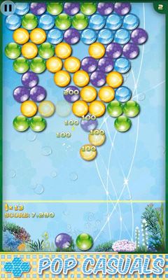 Gameplay of the Bubble Pop Infinite for Android phone or tablet.