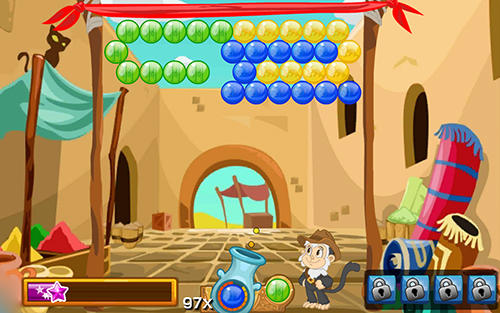 Gameplay of the Bubble raider for Android phone or tablet.