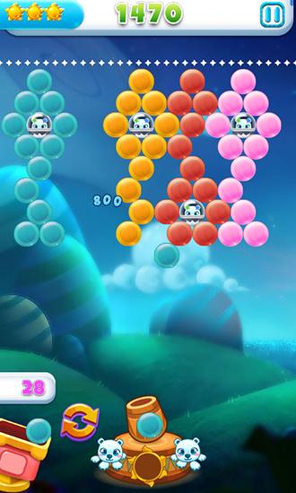 Gameplay of the Bubble shooter 2015 for Android phone or tablet.