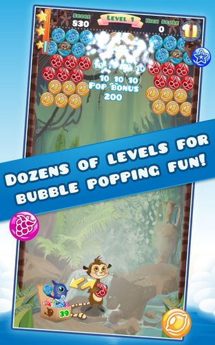 Gameplay of the Bubble shooter classic for Android phone or tablet.