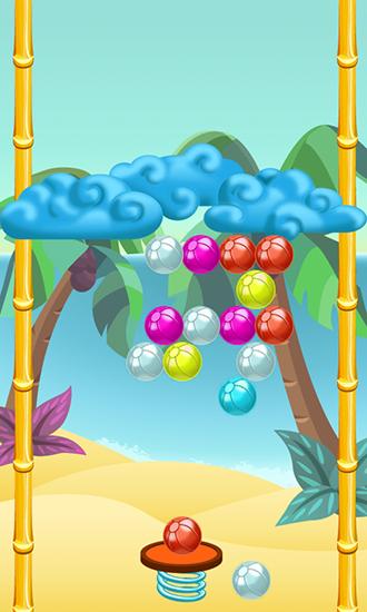 Gameplay of the Bubble shooter: Paradise. Bubble summer for Android phone or tablet.
