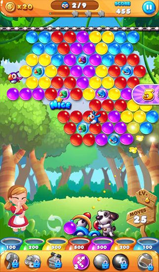 Gameplay of the Bubble story for Android phone or tablet.