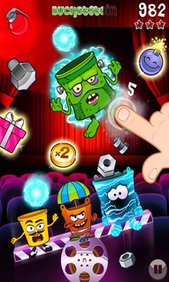 Gameplay of the Bucketz for Android phone or tablet.