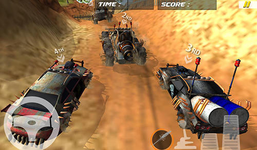 Gameplay of the Buggy car race: Death racing for Android phone or tablet.
