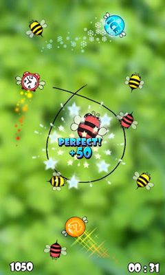 Gameplay of the Bugs Circle for Android phone or tablet.