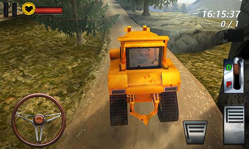 Gameplay of the Bulldozer driving 3d: Hill mania for Android phone or tablet.
