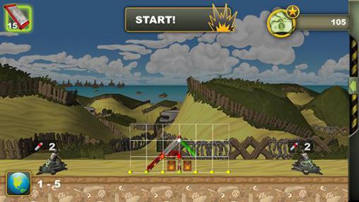 Gameplay of the Bunker constructor for Android phone or tablet.