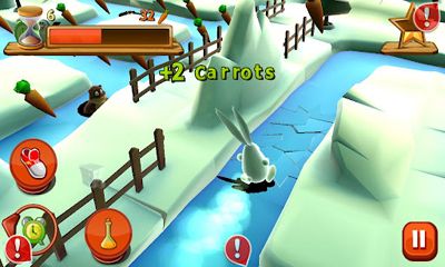 Gameplay of the Bunny Maze 3D for Android phone or tablet.