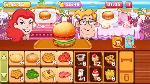Gameplay of the Burger tycoon 2 for Android phone or tablet.