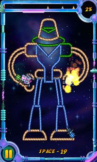 Gameplay of the Burn the Rope Worlds for Android phone or tablet.
