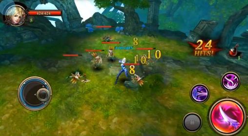 Gameplay of the Burning blade for Android phone or tablet.