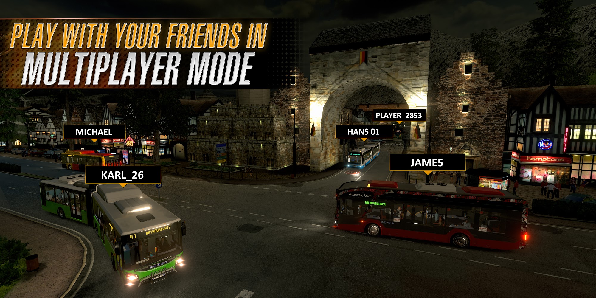 Bus Simulator 2023 - Android game screenshots.