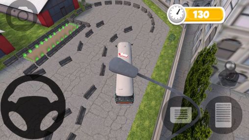 Gameplay of the Bus parking HD for Android phone or tablet.