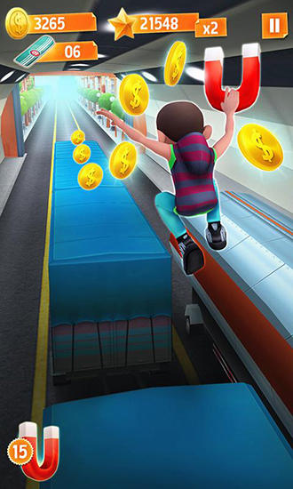 Gameplay of the Bus rush for Android phone or tablet.