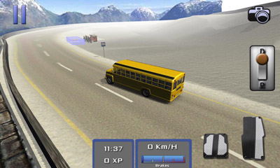 Gameplay of the Bus Simulator 3D for Android phone or tablet.