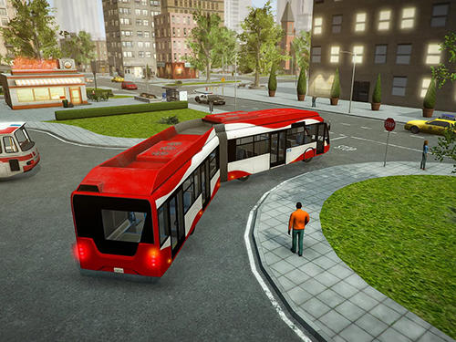 Gameplay of the Bus simulator pro 2017 for Android phone or tablet.