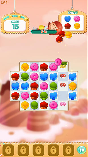 Gameplay of the Cake maker: Cake rush legend for Android phone or tablet.