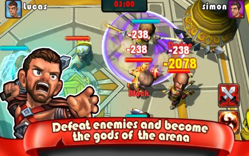 Gameplay of the Call of arena for Android phone or tablet.