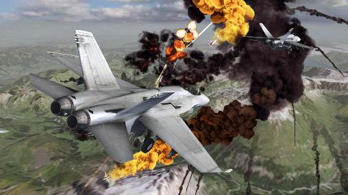 Gameplay of the Call of infinite air warfare for Android phone or tablet.