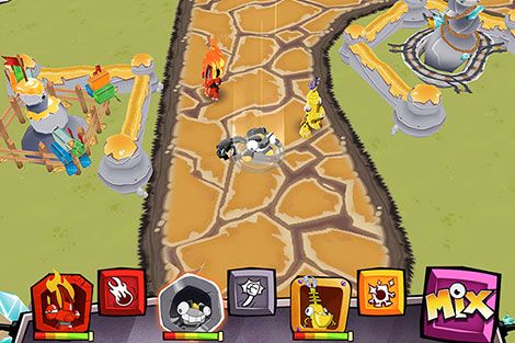 Gameplay of the Calling all mixels for Android phone or tablet.