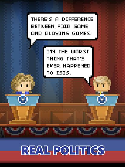 Gameplay of the Campaign clicker for Android phone or tablet.