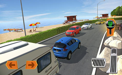 Camper van truck simulator - Android game screenshots.