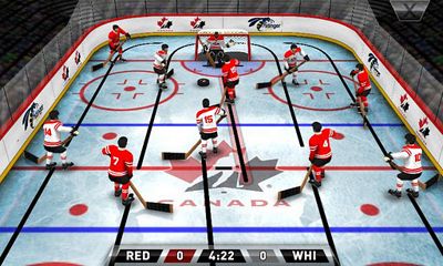 Gameplay of the Canada Table Hockey for Android phone or tablet.