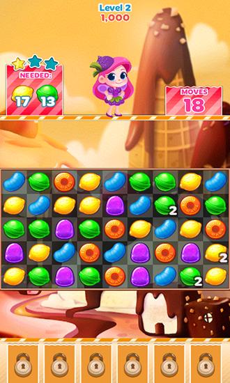 Gameplay of the Candy blast mania: Christmas for Android phone or tablet.
