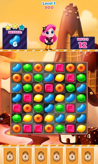 Gameplay of the Candy blast mania: Halloween for Android phone or tablet.