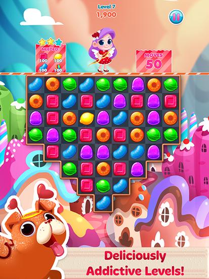 Gameplay of the Candy blast mania: Valentine's for Android phone or tablet.
