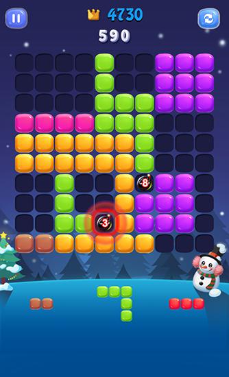 Gameplay of the Candy block for Android phone or tablet.