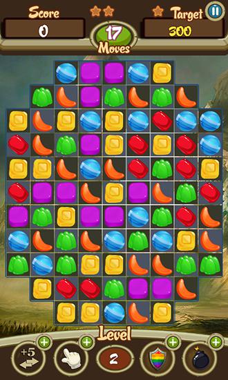 Gameplay of the Candy crusade for Android phone or tablet.