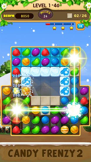 Gameplay of the Candy frenzy 2 for Android phone or tablet.