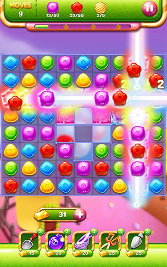 Gameplay of the Candy juicy for Android phone or tablet.
