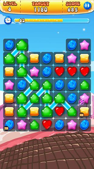 Gameplay of the Candy smash for Android phone or tablet.