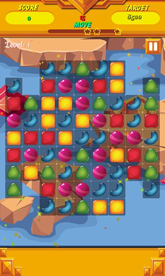 Gameplay of the Candy sweet hero for Android phone or tablet.
