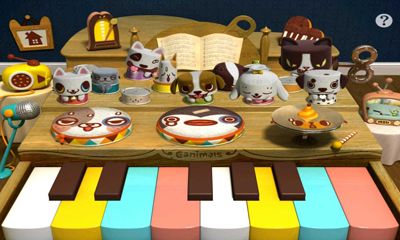 Gameplay of the Canimals KeyboDrums for Android phone or tablet.