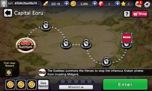 Gameplay of the Captain heroes: Pirate hunt for Android phone or tablet.