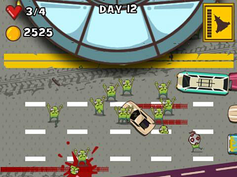 Car smash aliens - Android game screenshots.