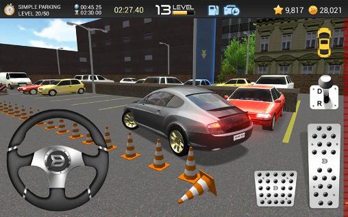 Gameplay of the Car parking game 3D for Android phone or tablet.