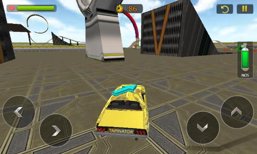 Gameplay of the Car stunt race driver 3D for Android phone or tablet.
