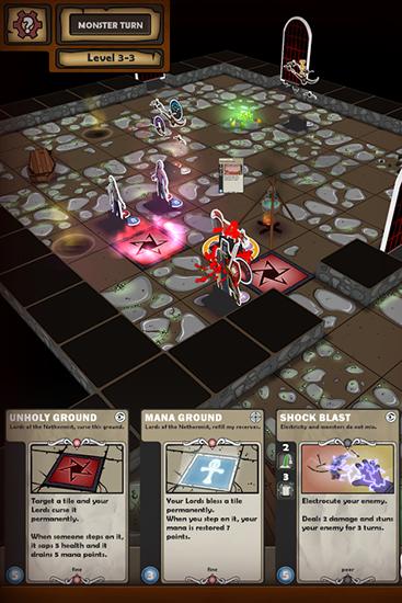 Gameplay of the Card dungeon for Android phone or tablet.