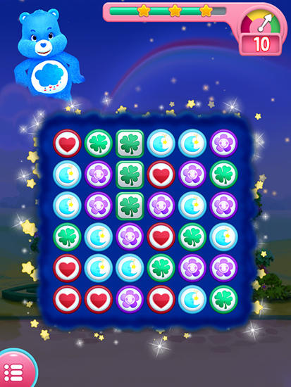 Gameplay of the Care bears: Belly match for Android phone or tablet.