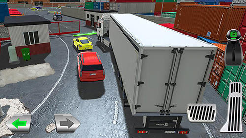 Cargo crew: Port truck driver - Android game screenshots.