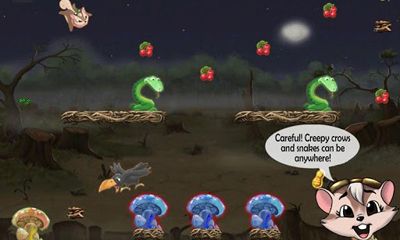 Gameplay of the Carmella the Flying Squirrel for Android phone or tablet.