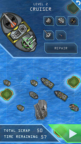 Carrier commander: War at sea - Android game screenshots.
