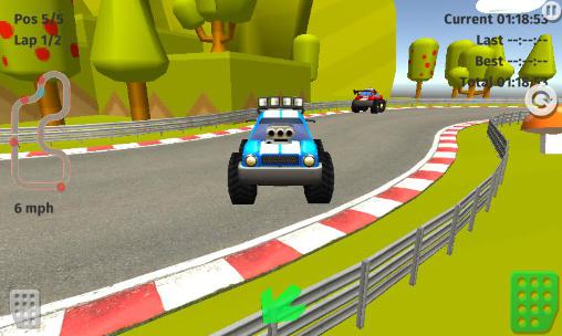 Gameplay of the Cartoon racing car games for Android phone or tablet.