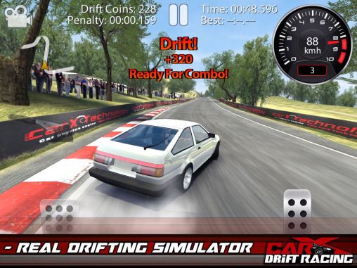 Gameplay of the CarX drift racing for Android phone or tablet.