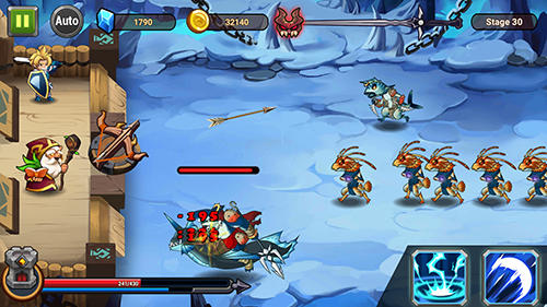 Castle defender: Hero shooter - Android game screenshots.