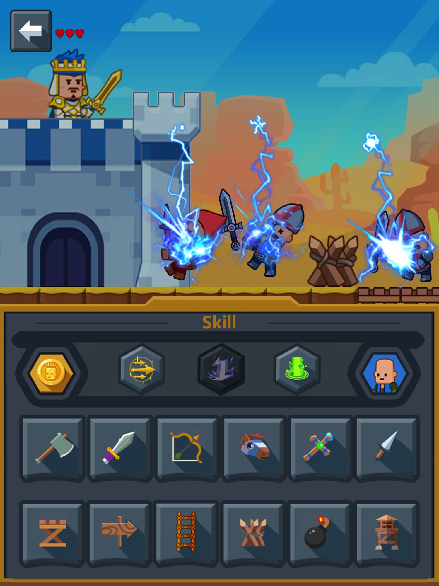 Castle Guard Battle-Army War - Android game screenshots.